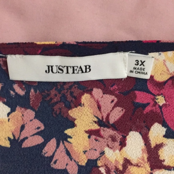 JustFab Spring Floral Dress in 3X - Picture 6 of 10
